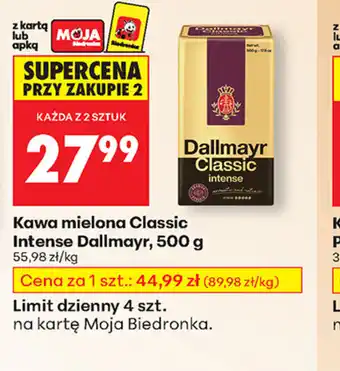 Biedronka Kawa mielona Classic Intense Dallmayr oferta