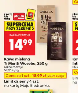 Biedronka Kawa mielona Ti Meriti Woseba oferta
