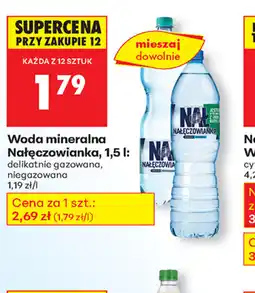 Biedronka Woda mineralna Nałęczowianka oferta