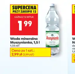 Biedronka Woda mineralna Muszynianka oferta