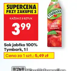 Biedronka Sok jabłko 100% Tymbark oferta