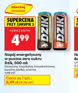 Biedronka Napój energetyczny Dzik oferta