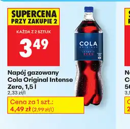 Biedronka Cola Original Intense Zero oferta