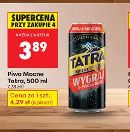 Biedronka Piwo Mocne Tatra oferta