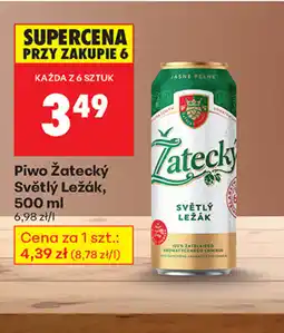 Biedronka Piwo Zatecký oferta