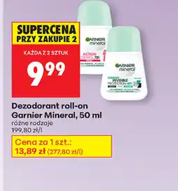 Biedronka Dezodorant roll-on Garnier Mineral oferta