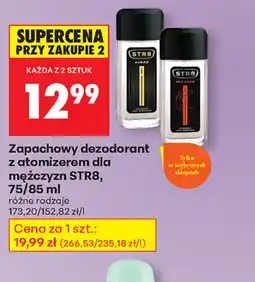 Biedronka Zapachowy dezodorant z atomizerem dla mężczyzn STR8 oferta