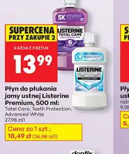 Biedronka Płyn do płukania jamy ustnej Listerine oferta