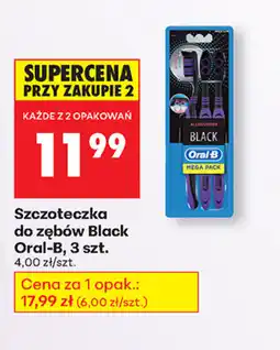 Biedronka Szczoteczka do zębów Black Oral-B oferta