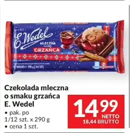 Makro Czekolada mleczna o smaku grzańca E. Wedel oferta