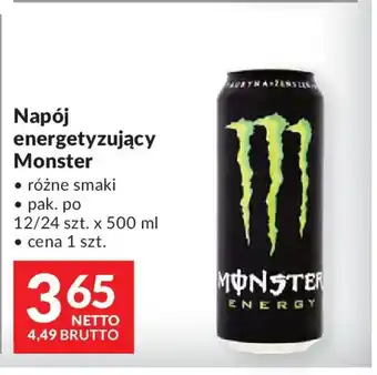Napój energetyzujący Monster
