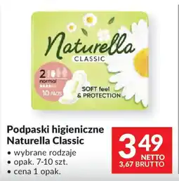 Makro Podpaski higieniczne Naturella Classic oferta
