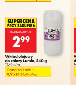 Biedronka Wkład olejowy do zniczy Lumia oferta