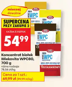 Biedronka Koncentrat białek Mlekovita WPC80 oferta