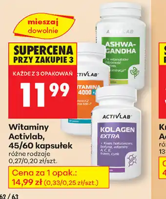 Biedronka Witaminy Activlab oferta
