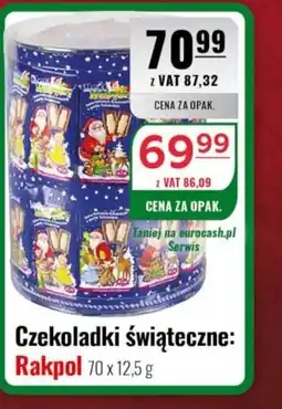 Eurocash Czekoladki świąteczne Rakpol oferta