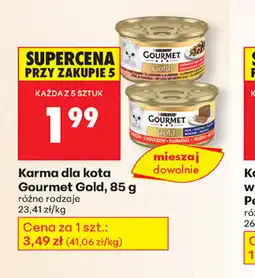 Biedronka Karma dla kota Gourmet Gold oferta