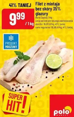 Polomarket Filet z mintaja bez skóry 35% glazury 1kg oferta