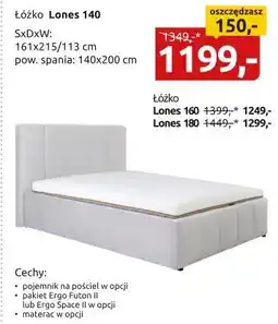 Black Red White łóżko Lones 140 oferta