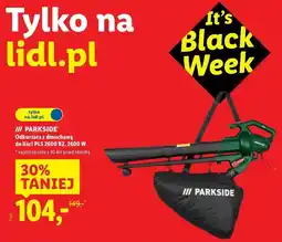 Lidl Odkurzacz i dmuchawa do liści Parkside oferta