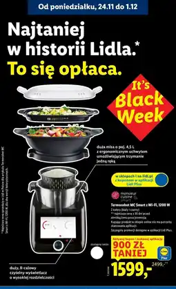 Lidl Robot kuchenny wielofunkcyjny z wifi 1050 w Monsieur Cusine Smart oferta