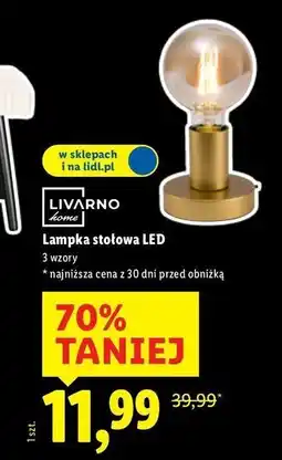 Lidl Lampka stołowa led 20 cm Livarno Home oferta