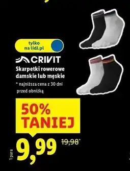 Lidl Skarpetki rowerowe męskie Crivit oferta