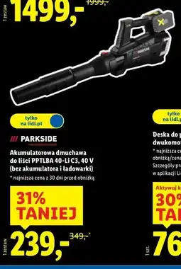 Lidl Dmuchawa do liści 40 v Parkside oferta