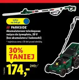 Lidl Nożyce akumulatorowe żywopłotu 20v Parkside oferta