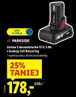 Lidl Zestaw akumulatorów Parkside oferta