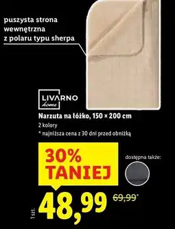 Lidl Narzuta na łóżko 150 x 200 cm Livarno Home oferta