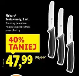 Lidl Noże kuchenne Fiskars oferta