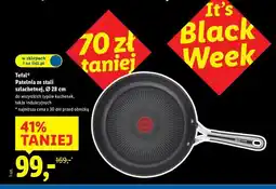 Lidl Patelnia ze stali szlachetnej 28 cm Tefal oferta
