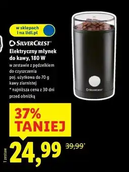 Lidl Elektryczny młynek do kawy 180 w Silvercrest oferta