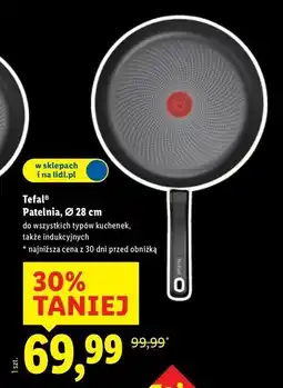 Lidl Patelnia 28 cm Tefal oferta