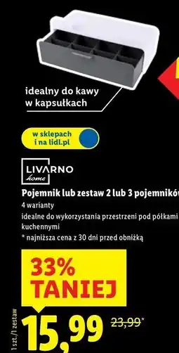 Lidl Pojemniki kuchenne Livarno Home oferta