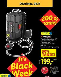 Lidl Plecak na akumulatory 20v Parkside oferta