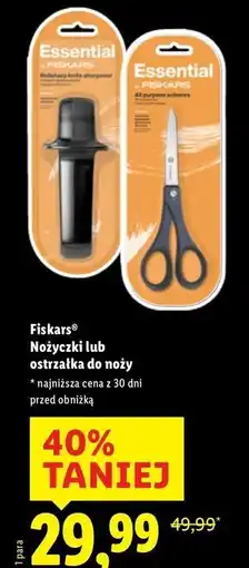 Lidl Ostrzałka do noży Fiskars oferta
