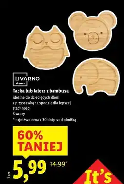 Lidl Talerz z bambusa Livarno Home oferta