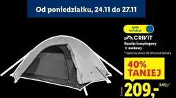 Lidl Namiot kempingowy 4-osobowy Crivit oferta