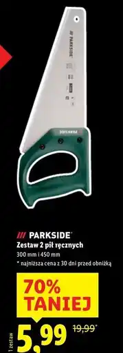 Lidl Piły ręczne 30 cm + 45 Parkside oferta