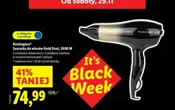 Lidl Suszarka do włosów gold dust 2400 w Remington oferta