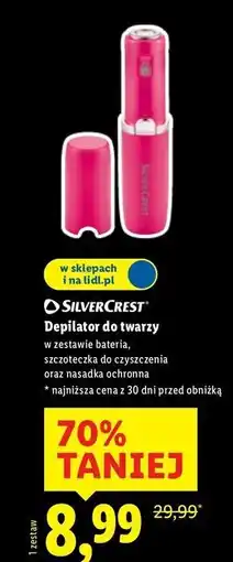 Lidl Depilator do twarzy Silvercrest oferta