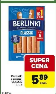 Carrefour Express Parówki classic Morliny Berlinki oferta