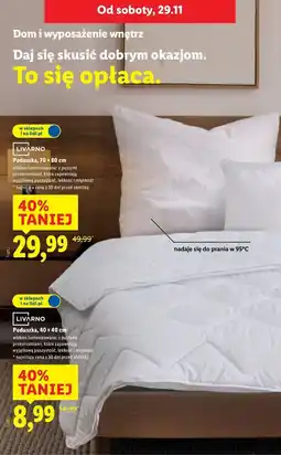 Lidl Poduszka 40 x cm Livarno Home oferta