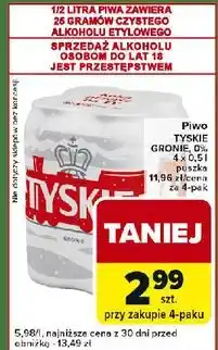 Carrefour Express Piwo Tyskie 0.0% oferta