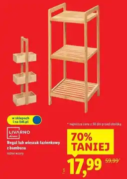 Lidl Wieszak łazienkowy z bambusa Livarno Home oferta