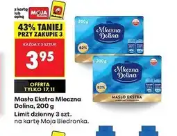 Biedronka Masło Extra Mleczna Dolina, 200g oferta
