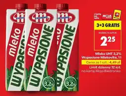 Biedronka Mleko UHT 3,2% Wypasione Mlekovita, 1 l oferta