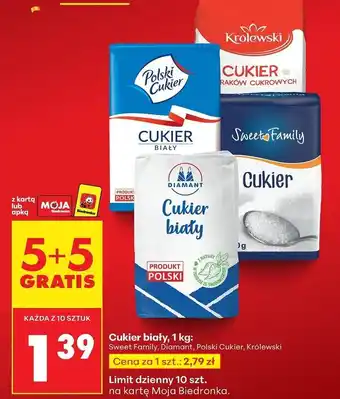 Biedronka Cukier biały, 1kg oferta